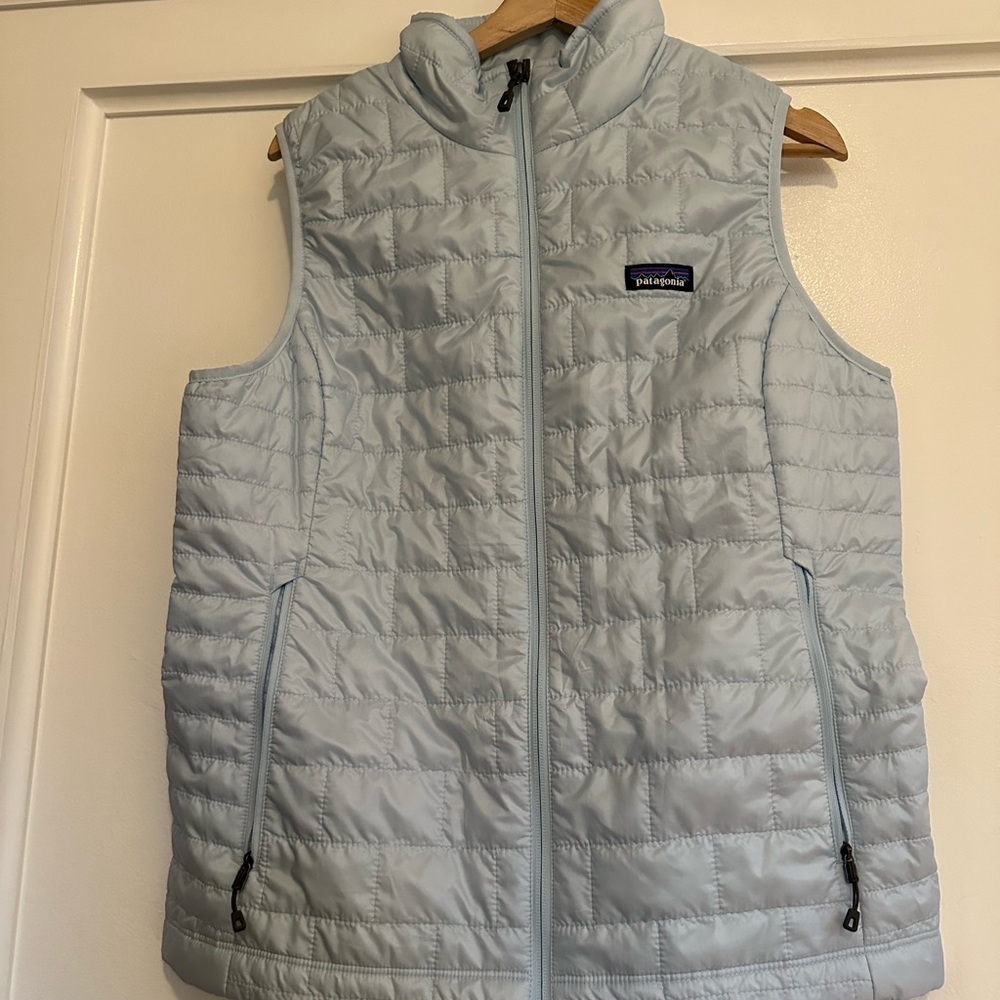 Patagonia vest light icy blue